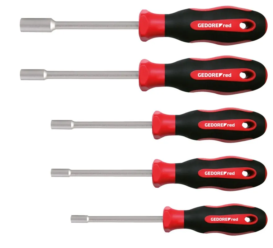 Gedore RED 3300033 R38502005 2C Jeu de clés à douille 6-13 mm 5 pièces