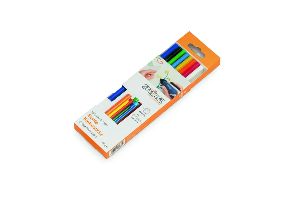 Steinel 006969 Cartouches de colle Ø7mm 96g colorées 16pcs