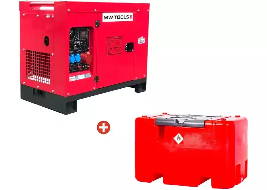 Metal Works DG100EPACK2 DG100E Générateur diesel 10 kW + Réservoir diesel 12V