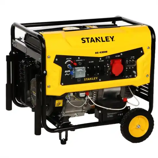 Stanley 604800130 SG 4200B Petrol Generator AVR 4.3 kW 400V