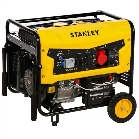 Stanley 604800100 SG 7500B Petrol Generator AVR 7.5 kW 400V