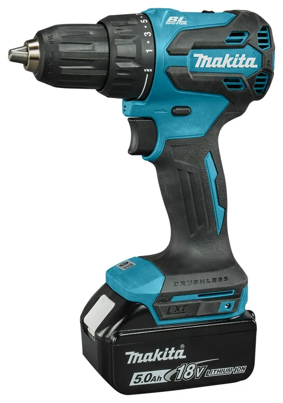 Makita DDF490RTJ Perceuse/visseuse LXT 18 V avec 2 x 5.0Ah et chargeur rapide dans Mbox