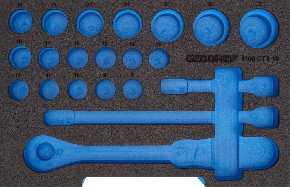 Gedore 2836017 EI-1100 CT1-19 CT module mousse 1/2 pour L-BOXX 136 vide