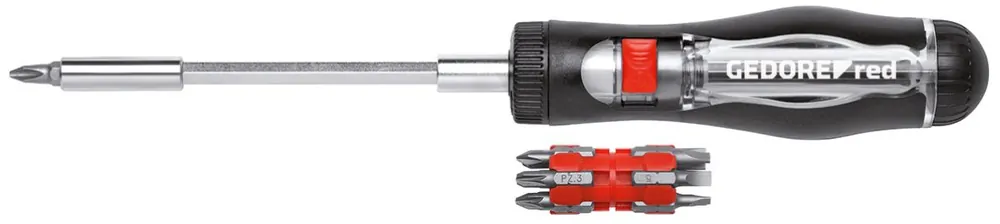 Gedore RED 3301337 R38920000 Tournevis à cliquet 1/4" 13-en-1