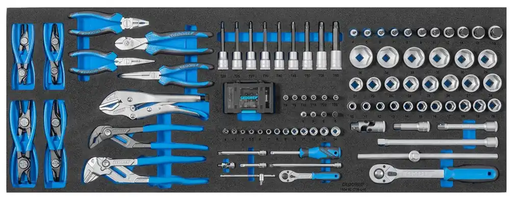 Gedore 3011607 1504 XL CT6-U10-183 Assortiment d‘outils dans le module CT