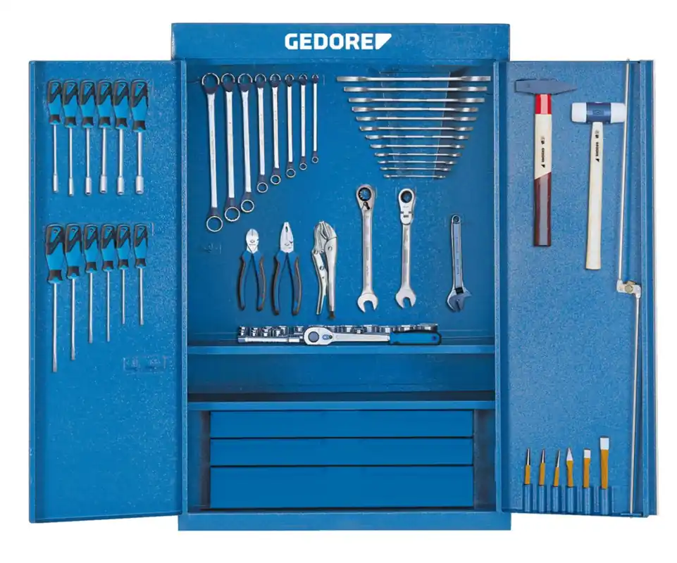 Gedore 6613250 1400 G Armoire à outils + assortiment S 1400 G