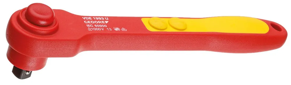 Gedore 6123910 VDE 1993 U Clé à cliquet commutable VDE 1/2"