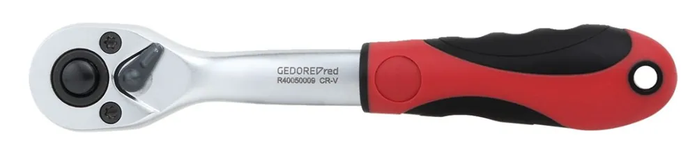 Gedore RED 3300159 R40050009 2C-Cliquet à cliquet 1/4" coudé L.145 mm angle de retour 5°.