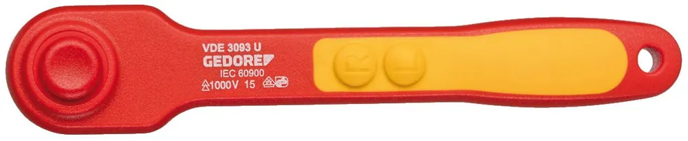 Gedore 2946599 VDE 3093 U Clé à cliquet commutable VDE 3/8"