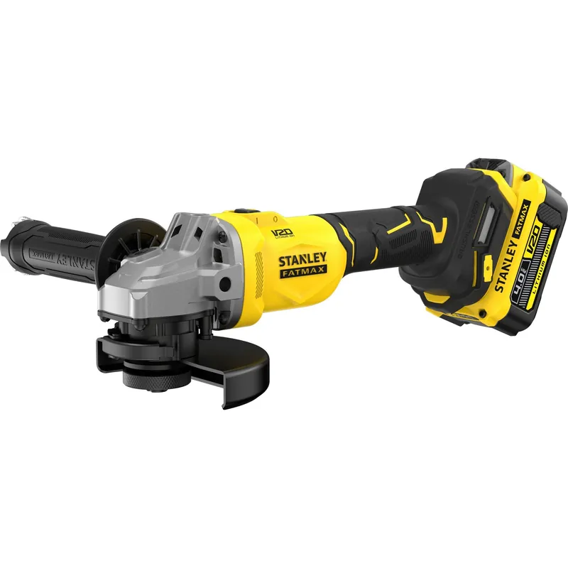 Stanley SFMCG710M1T-QW V20 18V Brushless Angle Grinder 125mm 2x 18V 4.0Ah batteries et chargeur dans la valise
