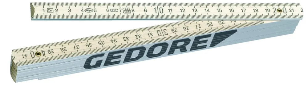 Gedore 1837087 4533-2 Règle pliante en bois 2 m