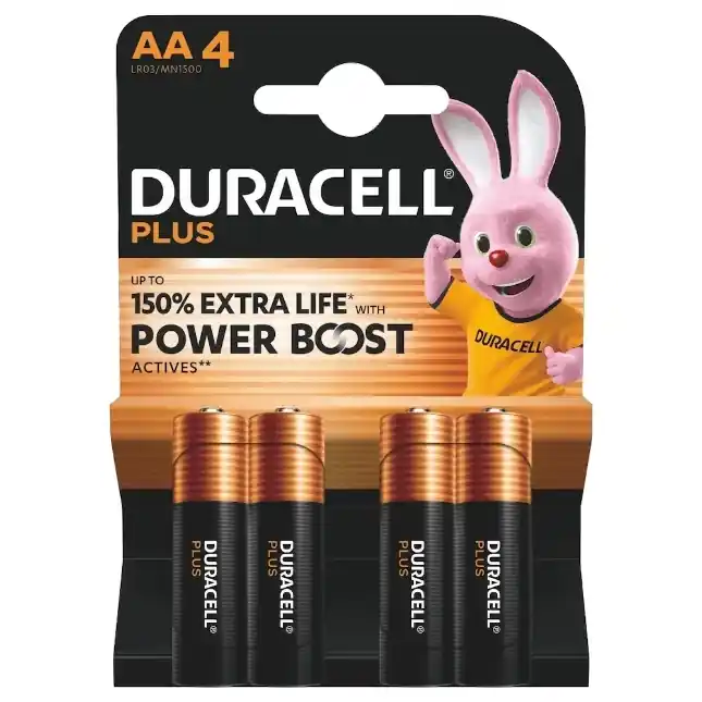 Duracell D176027 Plus Piles alcalines AA 4pcs